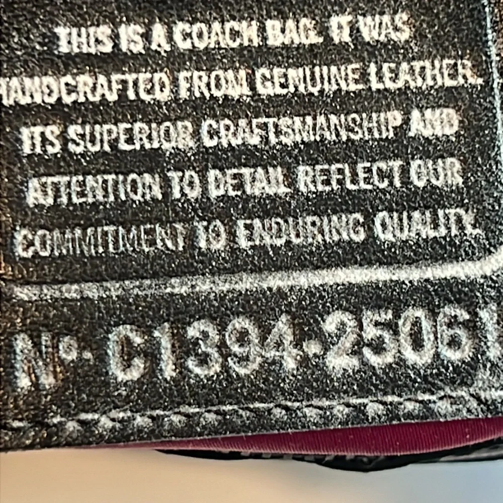 VTG 2013 Coach Poppy Flight Bag in Black‎ Python Embossed Leather Verifi…